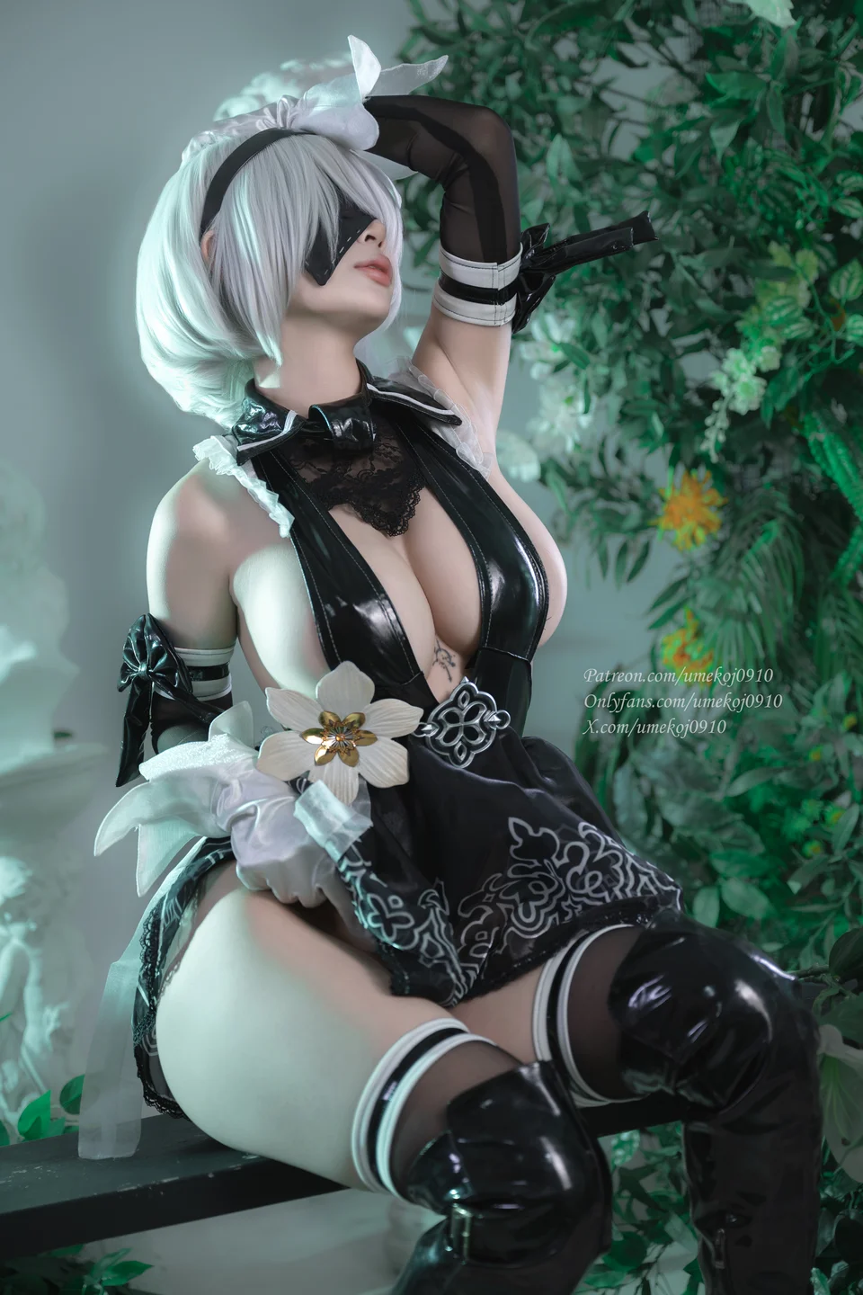 Umeko_J - Eve 2B Dress – Stellar Blade [107P,11V-2.05GB] tg@simisebaisi 【丝足阁】003.webp